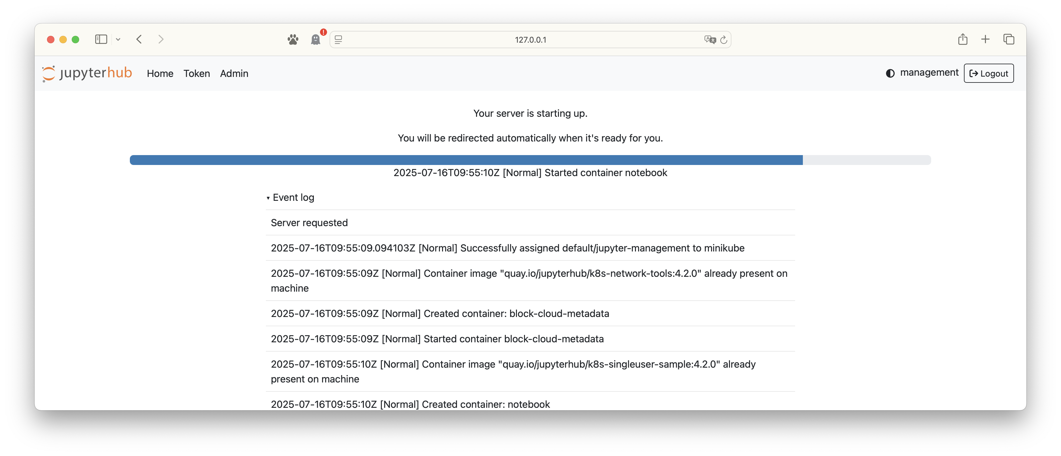 Jupyter Notebook 서버 실행